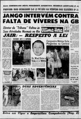 Última Hora [jornal]. Rio de Janeiro-RJ, 01 ago. 1963 [ed. vespertina].