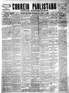 Correio paulistano [jornal], [s/n]. São Paulo-SP, 10 jul. 1892.