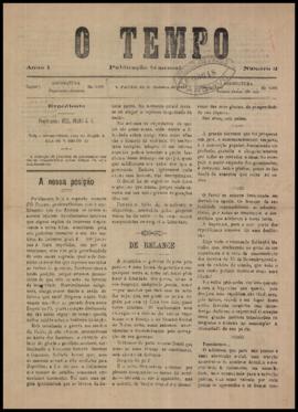 O Tempo [jornal], a. 1, n. 2. São Paulo-SP, 31 out. 1897.