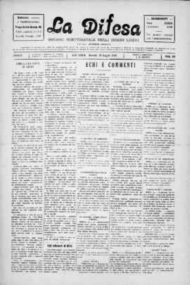 La Difesa [jornal], a. 3, n. 84. São Paulo-SP, 22 jul. 1926.