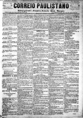 Correio paulistano [jornal], [s/n]. São Paulo-SP, 15 nov. 1883.