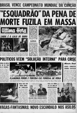 Última Hora [jornal]. Rio de Janeiro-RJ, 07 out. 1968 [ed. matutina].