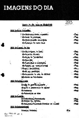 TV Tupi [emissora]. Diário de São Paulo na T.V. [programa]. Roteiro [televisivo], 20 jul. 1960.
