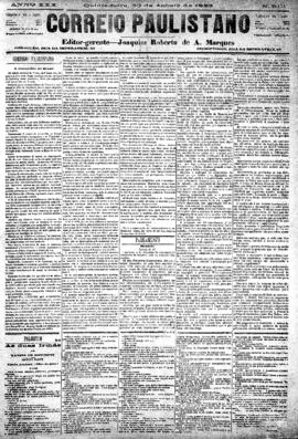 Correio paulistano [jornal], [s/n]. São Paulo-SP, 30 ago. 1883.