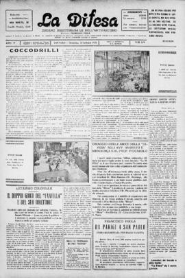 La Difesa [jornal], a. 4, n. 139. São Paulo-SP, 13 fev. 1927.