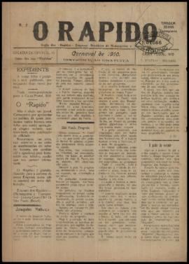 O Rápido [jornal], a. 1, n. 2. São Paulo-SP, [01] [fev.] 1910.