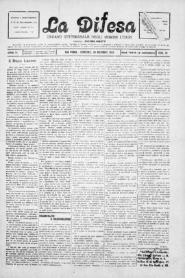 La Difesa [jornal], a. 3, n. 51. São Paulo-SP, 20 dez. 1925.