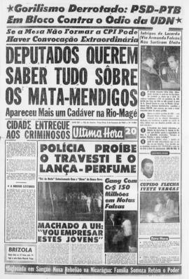 Última Hora [jornal]. Rio de Janeiro-RJ, 05 fev. 1963 [ed. vespertina].