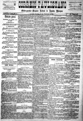 Correio paulistano [jornal], [s/n]. São Paulo-SP, 27 dez. 1885.