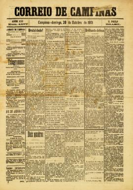 Correio de Campinas [jornal], a. 17, n. 4977. Campinas-SP, 20 out. 1901.