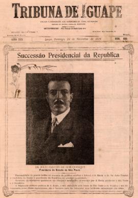Tribuna de Iguape [jornal], a. 17, n. 688. Iguape-SP, 24 nov. 1929.
