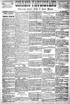 Correio paulistano [jornal], [s/n]. São Paulo-SP, 02 set. 1885.