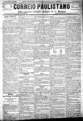 Correio paulistano [jornal], [s/n]. São Paulo-SP, 05 set. 1883.