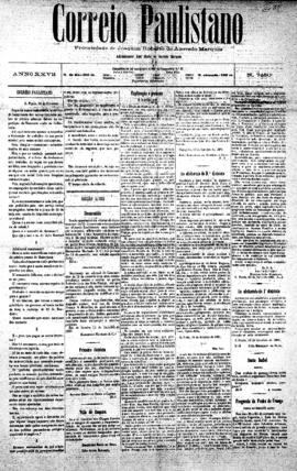 Correio paulistano [jornal], [s/n]. São Paulo-SP, 18 out. 1881.