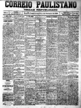 Correio paulistano [jornal], [s/n]. São Paulo-SP, 04 set. 1894.