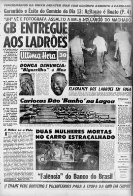 Última Hora [jornal]. Rio de Janeiro-RJ, 09 mar. 1964 [ed. matutina].