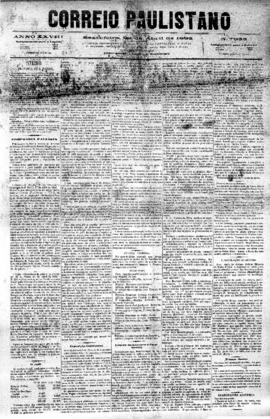 Correio paulistano [jornal], [s/n]. São Paulo-SP, 28 abr. 1882.