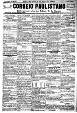 Correio paulistano [jornal], [s/n]. São Paulo-SP, 07 mai. 1883.