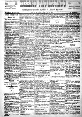 Correio paulistano [jornal], [s/n]. São Paulo-SP, 28 jul. 1885.