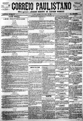 Correio paulistano [jornal], [s/n]. São Paulo-SP, 26 ago. 1888.