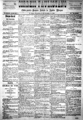 Correio paulistano [jornal], [s/n]. São Paulo-SP, 25 nov. 1884.