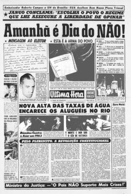Última Hora [jornal]. Rio de Janeiro-RJ, 05 jan. 1963 [ed. vespertina].