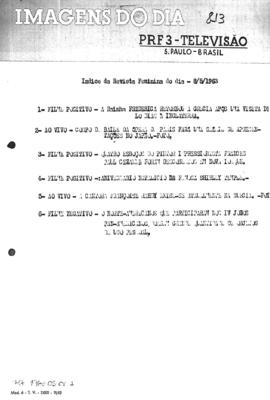 TV Tupi [emissora]. Revista Feminina [programa]. Roteiro [televisivo], 08 mai. 1963.
