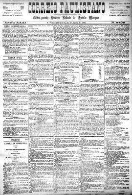 Correio paulistano [jornal], [s/n]. São Paulo-SP, 21 ago. 1884.