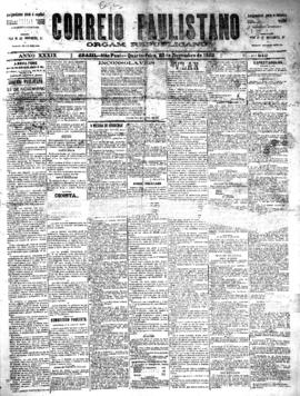 Correio paulistano [jornal], [s/n]. São Paulo-SP, 23 nov. 1892.