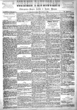 Correio paulistano [jornal], [s/n]. São Paulo-SP, 28 abr. 1886.