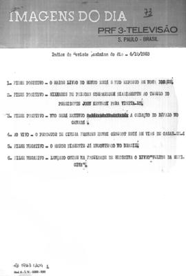 TV Tupi [emissora]. Revista Feminina [programa]. Roteiro [televisivo], 04 dez. 1963.