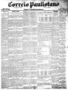 Correio paulistano [jornal], [s/n]. São Paulo-SP, 08 abr. 1902.