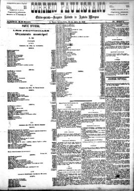 Correio paulistano [jornal], [s/n]. São Paulo-SP, 22 jul. 1886.