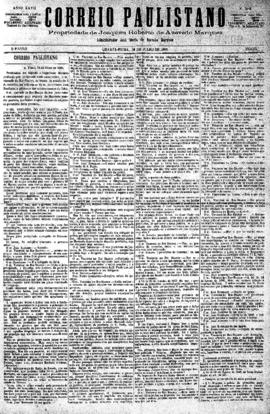 Correio paulistano [jornal], [s/n]. São Paulo-SP, 14 jul. 1880.