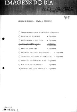 TV Tupi [emissora]. Semana em Revista [programa]. Roteiro [televisivo], 16 mar. 1958.