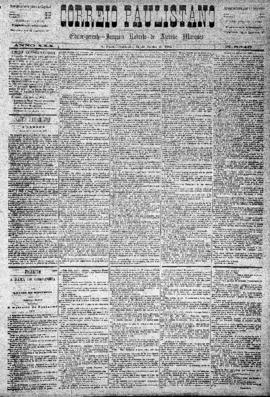 Correio paulistano [jornal], [s/n]. São Paulo-SP, 14 jun. 1884.