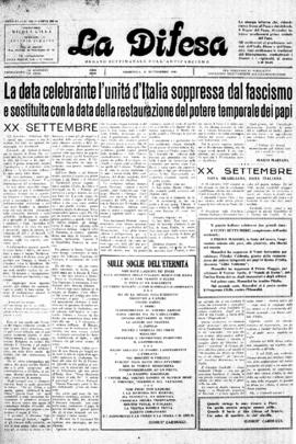 La Difesa [jornal], a. 6, n. 326. São Paulo-SP, 21 set. 1930.