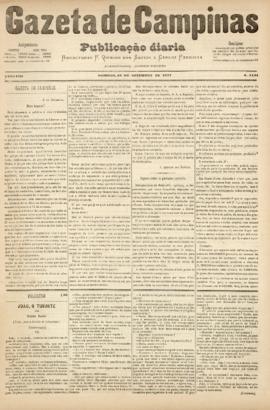 Gazeta de Campinas [jornal], a. 8, n. 1131. Campinas-SP, 16 set. 1877.