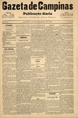 Gazeta de Campinas [jornal], a. 10, n. 1809. Campinas-SP, 28 dez. 1879.