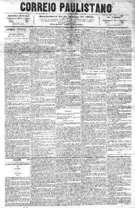 Correio paulistano [jornal], [s/n]. São Paulo-SP, 10 mar. 1882.