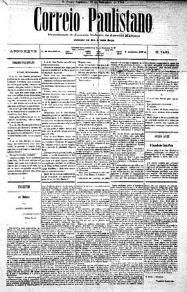 Correio paulistano [jornal], [s/n]. São Paulo-SP, 10 set. 1881.