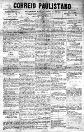 Correio paulistano [jornal], [s/n]. São Paulo-SP, 24 jan. 1882.