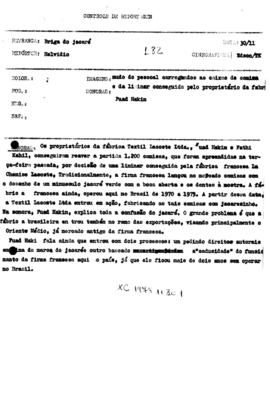 TV Tupi [emissora]. Dossiê subsidiário [programa não identificado], 30 nov. 1978.