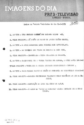 TV Tupi [emissora]. Revista Feminina [programa]. Roteiro [televisivo], 11 set. 1959.