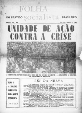 Folha socialista [jornal], n. 121. São Paulo-SP, mai. 1965.