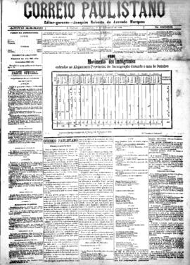 Correio paulistano [jornal], [s/n]. São Paulo-SP, 11 nov. 1886.