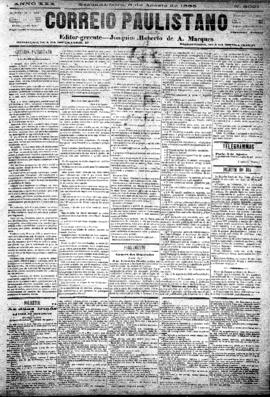 Correio paulistano [jornal], [s/n]. São Paulo-SP, 06 ago. 1883.