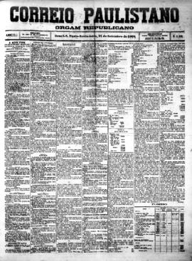 Correio paulistano [jornal], [s/n]. São Paulo-SP, 21 set. 1894.