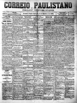 Correio paulistano [jornal], [s/n]. São Paulo-SP, 06 out. 1894.