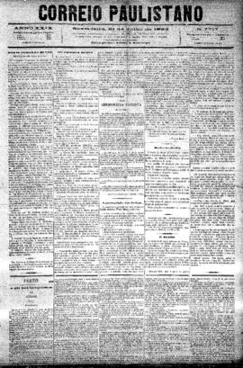 Correio paulistano [jornal], [s/n]. São Paulo-SP, 21 jul. 1882.